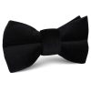 kids black velvet bow tie