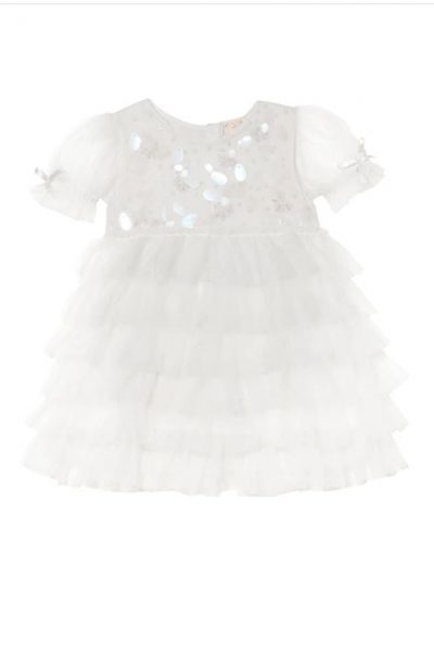 Baby girls Tutu du Monde White Tulle Dress
